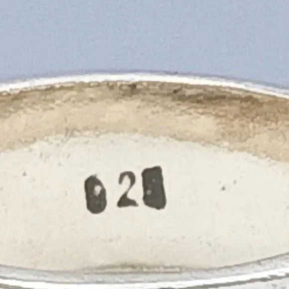 Vintage Sterling Silver Wave Scroll Oxidized Band Ring - Picture 9 of 13